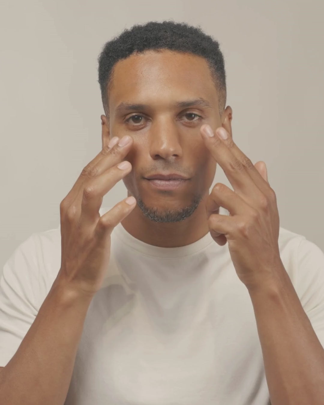 Video of a man applying The Cream